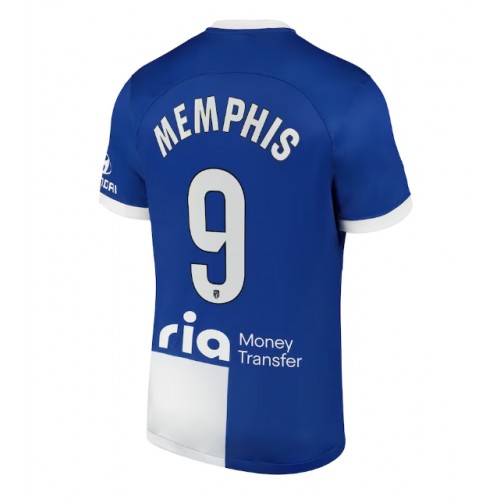 Maillot de foot Atletico Madrid Memphis Depay #9 Extérieur 2023-24 Manches Courte